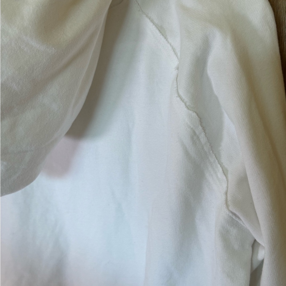 Sundown by River + Sky White Hoodie with Rainbow Detail - Picture 7 of 8